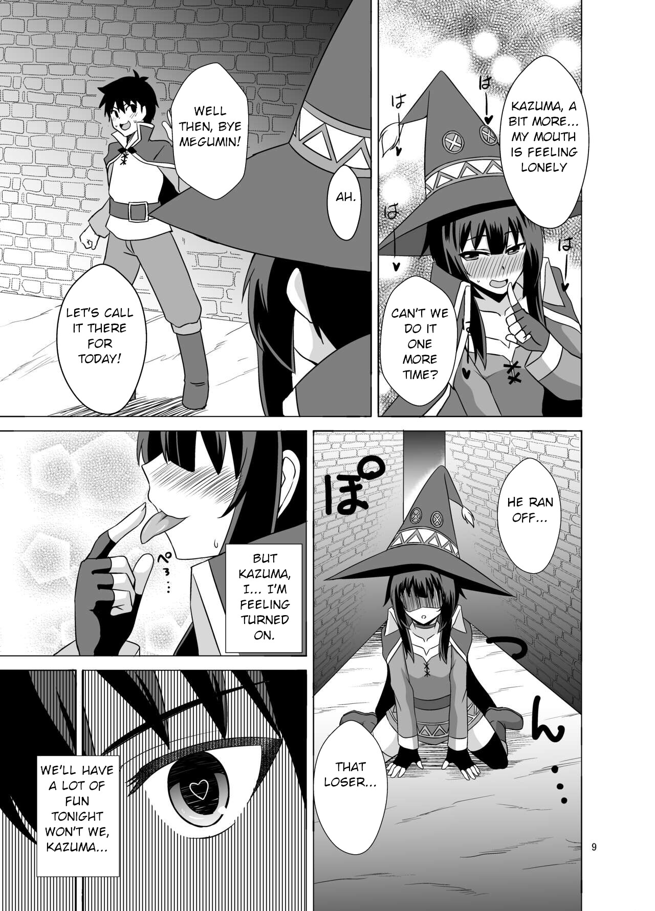 Hentai Manga Comic-A Book About Megumin Slurping With Her Mouth-Read-8